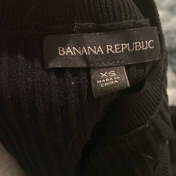Banana Repiblic ribbed black tank top size XS - Picture 3 of 4